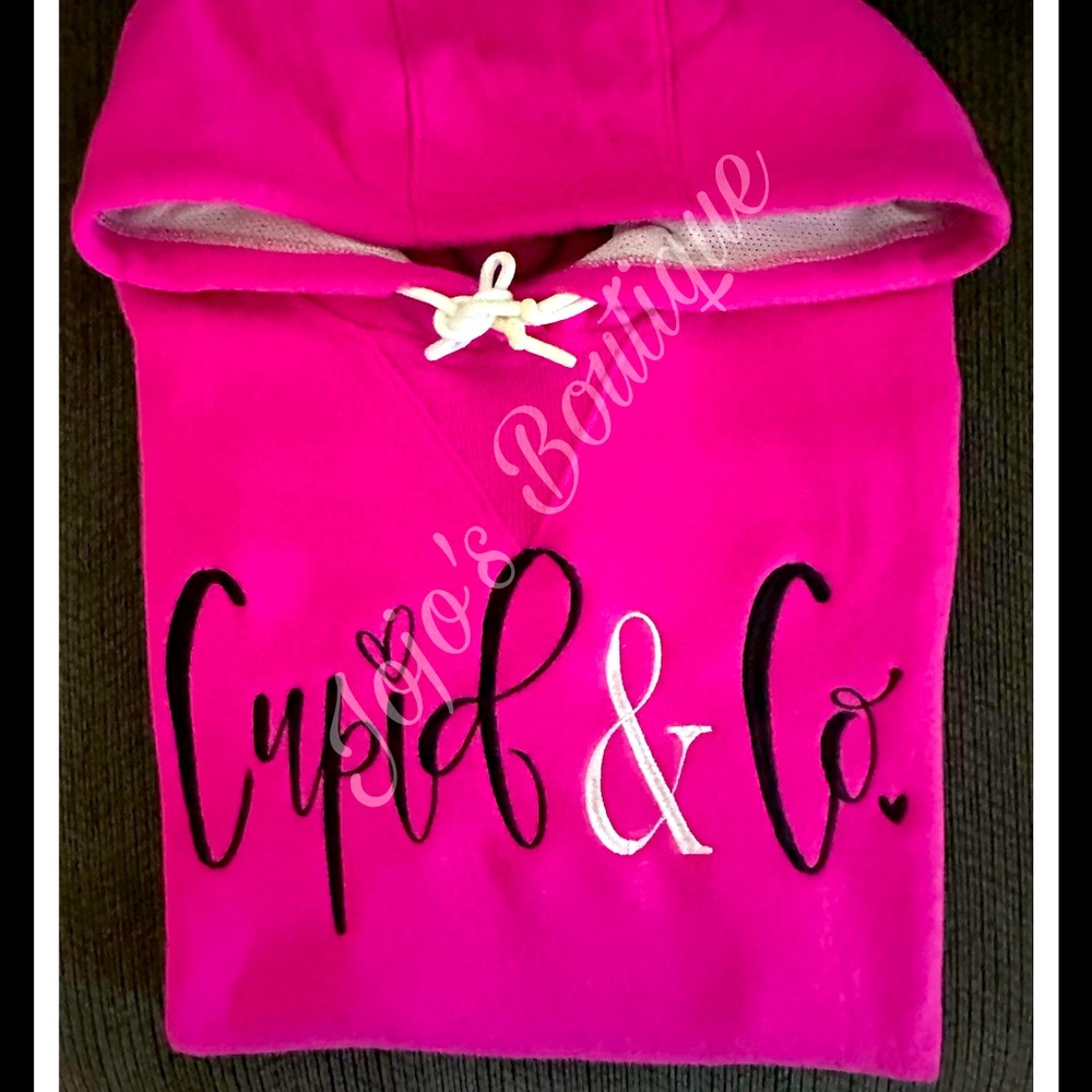 Embroidered Valentine Hoodie 1 available